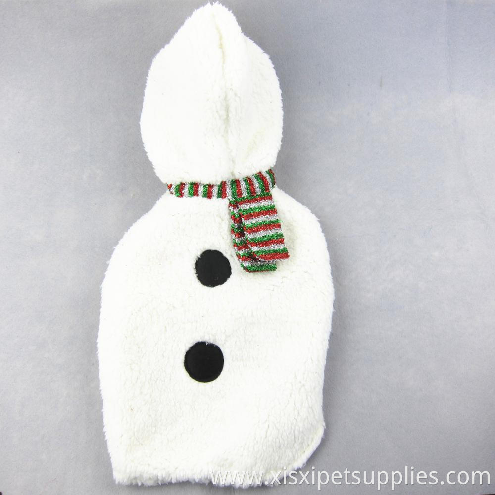 Hot Selling cheap dog apparel pet winter coat,plush snowman dog clothes luxury